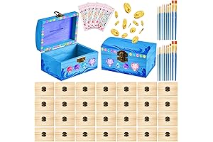 Unfinished Wood Treasure Chest Box