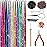 Hair Tinsel Kit (48 Inch,12 Colors, 3800 strands), Fairy Tinsel Hair Extensions with Tools - Glitter Hair Tinsel Heat Resistant Accessories for Girls Women Kids Christmas New Year Halloween Cosplay