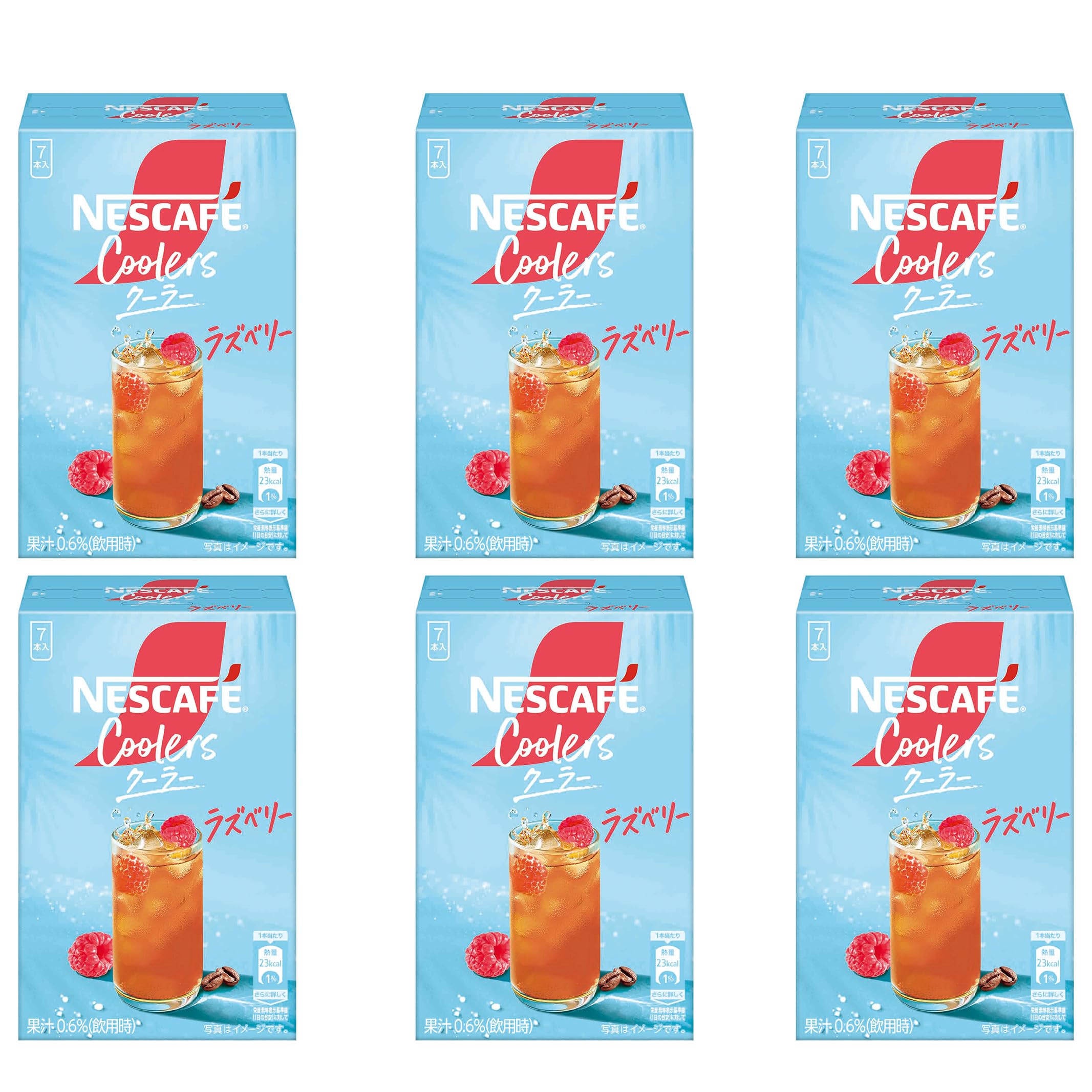 ネスカフェ クーラー ラズベリー 7P×6箱【 スティックコーヒー 】【 アイス…