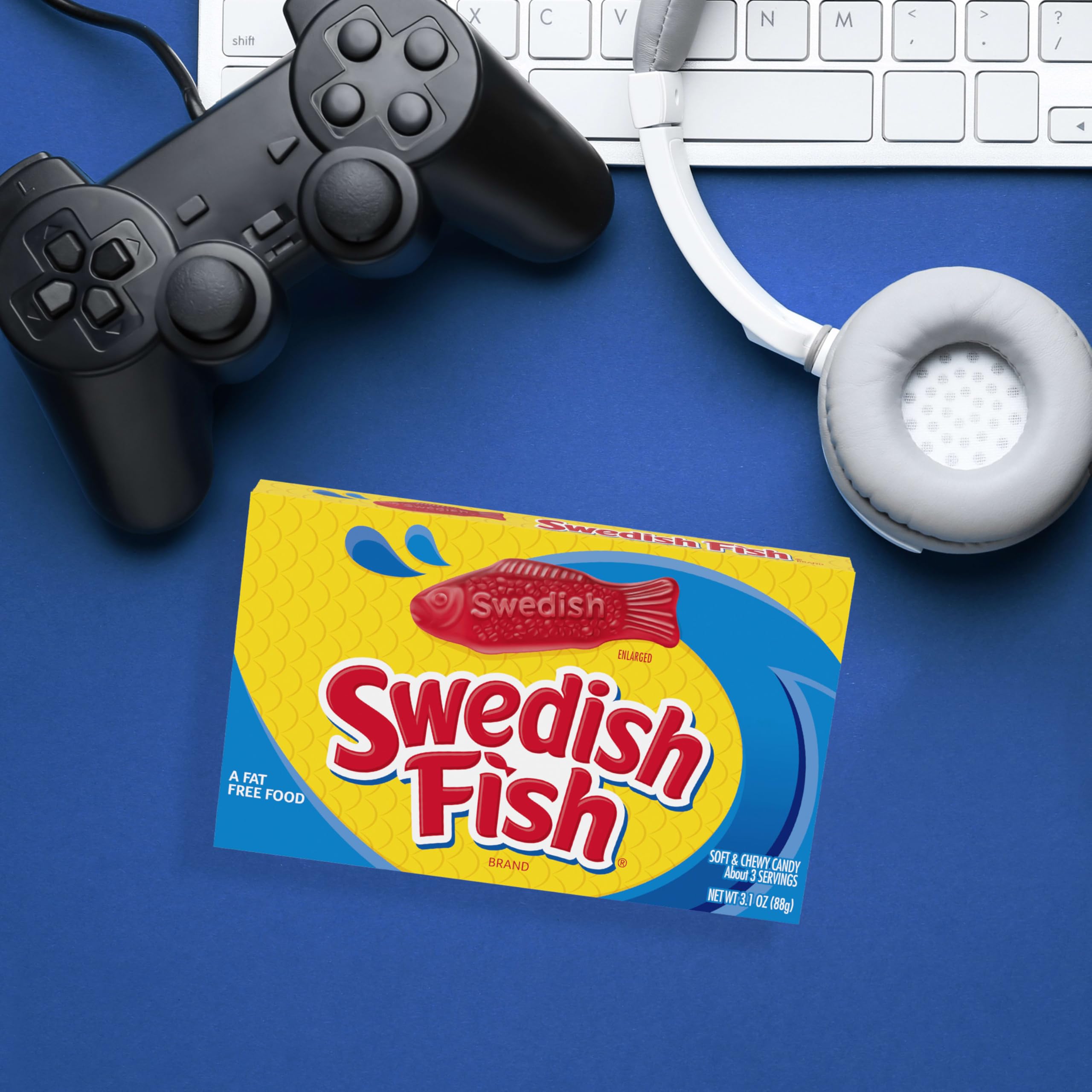 SWEDISH FISH RED CANDIES CARAMELLE GOMMOSE- 87g / 3.1oz