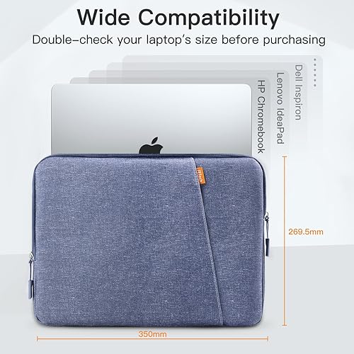 Vista 73 de JETech Funda para laptop para MacBook Pro de 16 pulgadas (M4, M3, M2, M1, 2019-2024), funda impermeable con bolsillo, compatible con portátiles