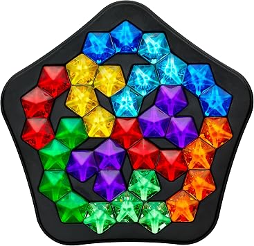 SmartGames - IQ Pentagon - Eğitsel Beyin Fırtınası - Kolaydan Uzmana 120 Zorluk - Mantık Oyunu ve Beceri Geliştirme - 14 Yaş + 1 Oyuncu - SG 313