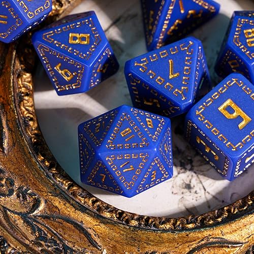 Miniatura 142 de Juego de dados de queso, juego de dados DND poliédricos de resina amarilla para juegos de rol D&D y otros juegos de mesa Dados