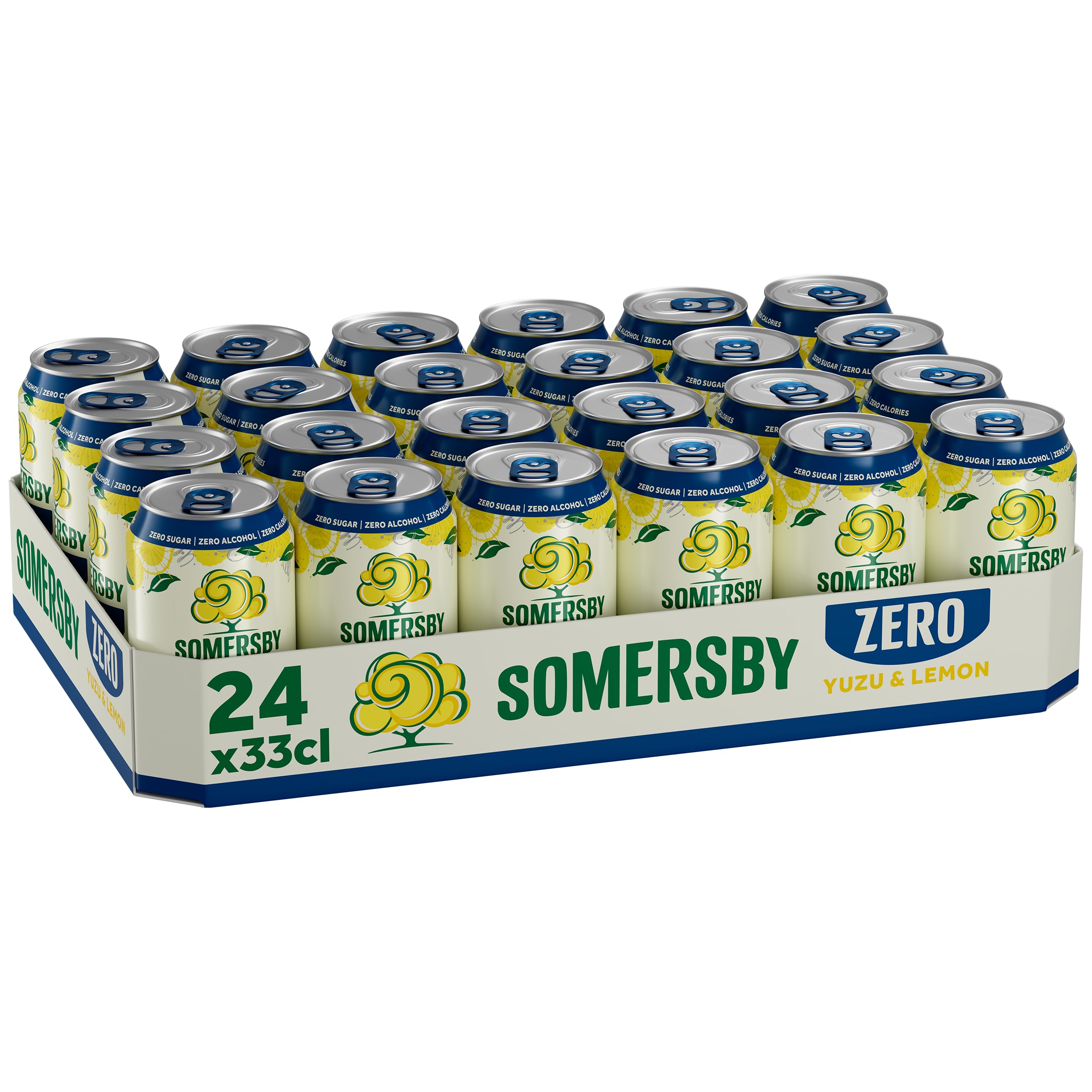 Somersby ZERO 0,0% Yuzu & Lemon Cider 0,33 l Dose 24 x 0,33 l alkoholfreier