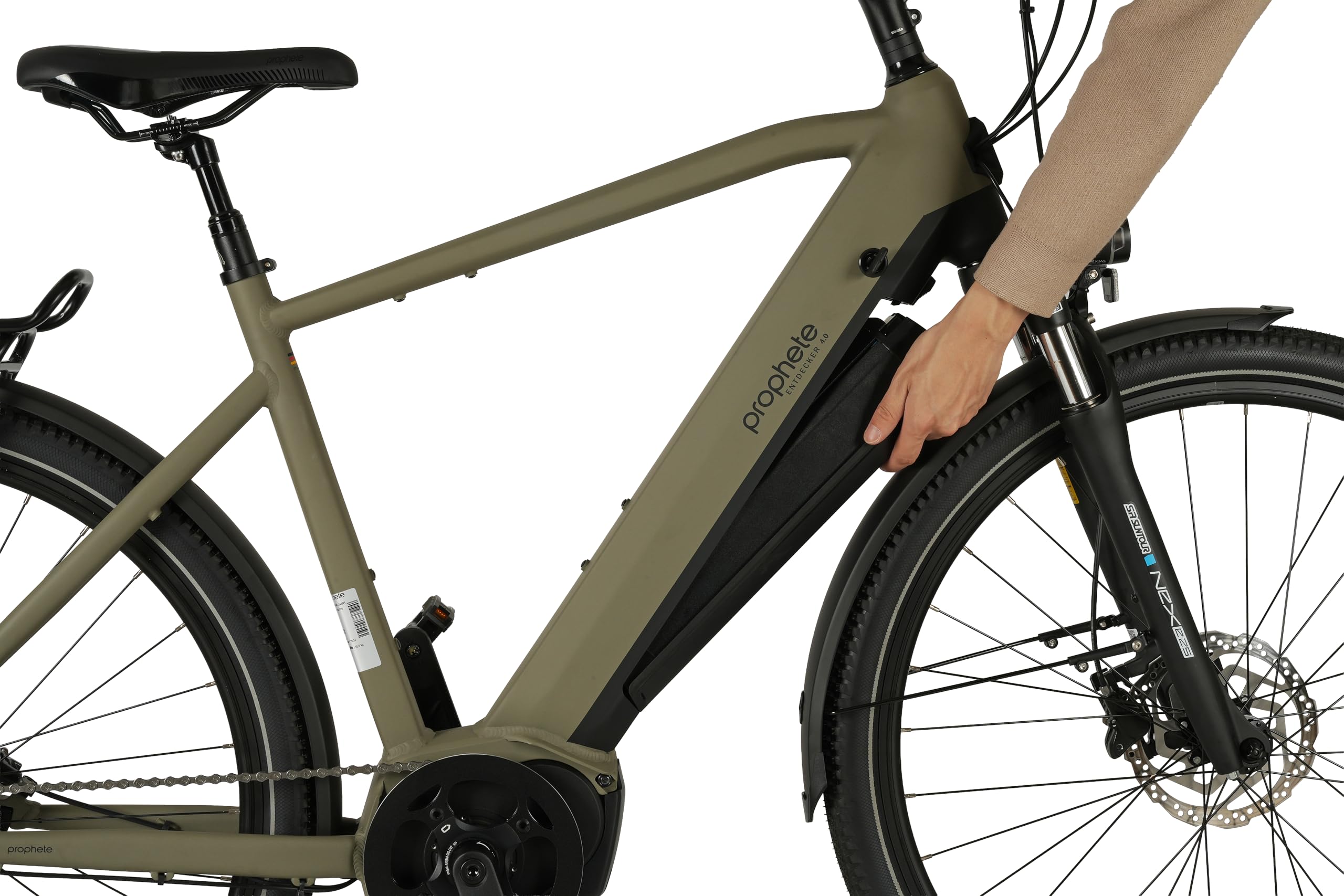 Prophete Entdecker 4.0 Trekking E-Bike 28 Zoll - 540 Wh - Integrierter Akku - Mittelmotor - 10-Gang Kettenschaltung - HDY. Scheibenbremse