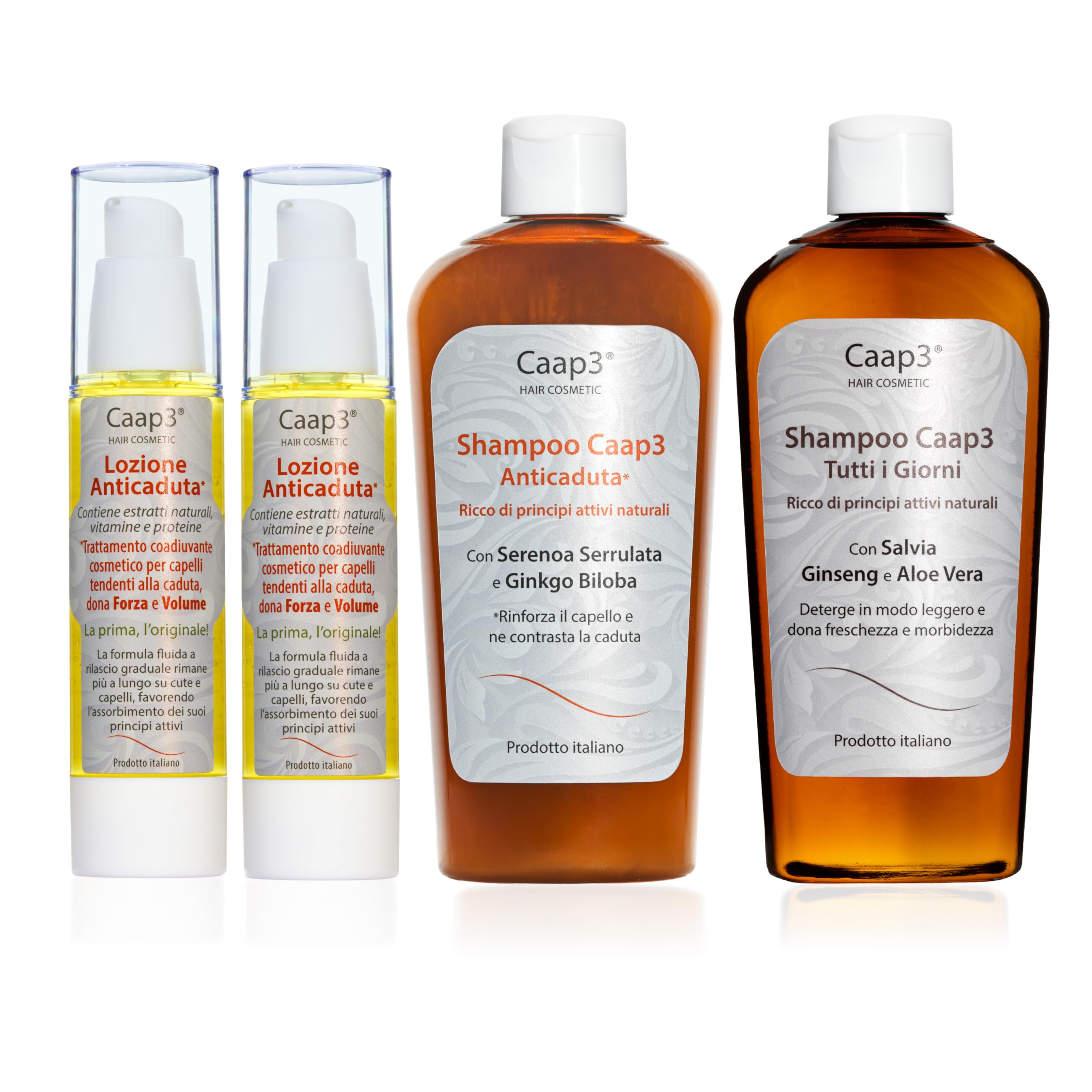 Lozione e Shampoo Anticaduta, la linea completa per cute e capelli. In OMAGGIO lo Shampoo Tutti i Giorni, pensato per accompagnare la normale routine di lavaggio nei diversi momenti dell'anno