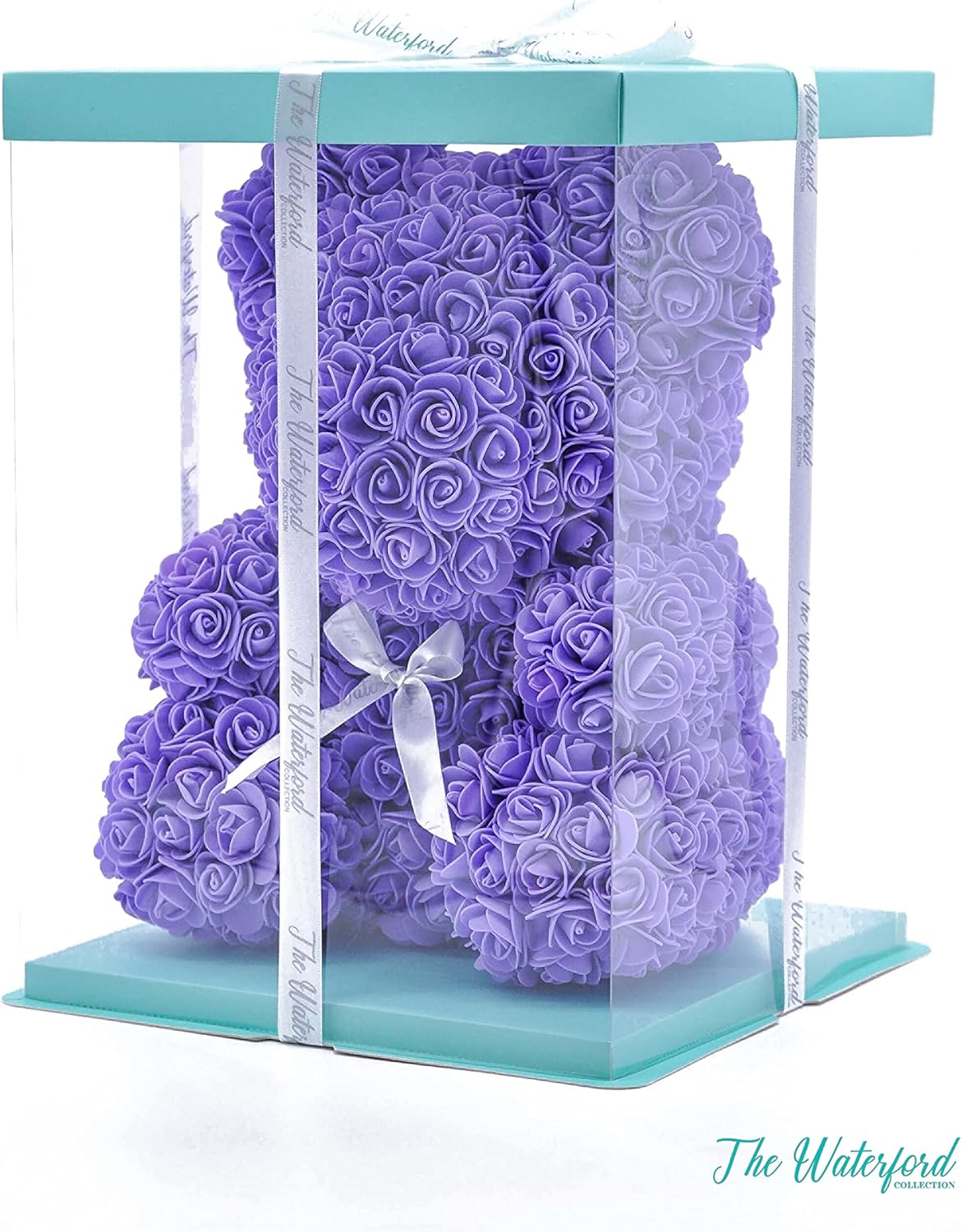 The Waterford Purple Rose Bear 16 inch
