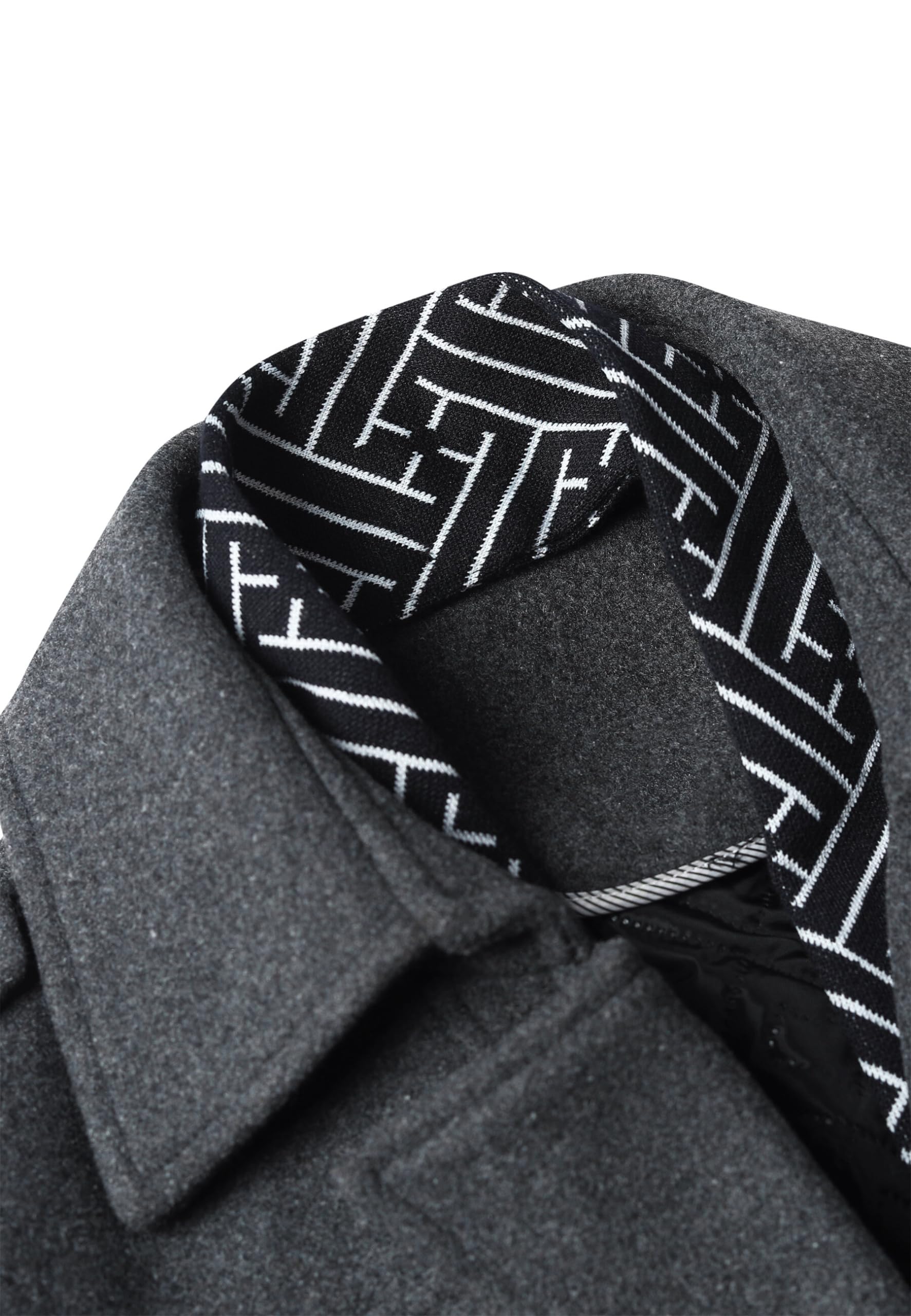 Allthemen Trench Corto Invernale da Uomo Trench di Lana Cappotto Spessa e Sottile Soprabito Parka Giacca a vento Giacca con risvolto