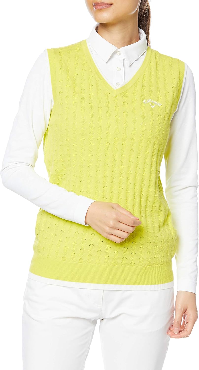 Amazon | [キャロウェイ] レディース セーターベスト (抗菌性