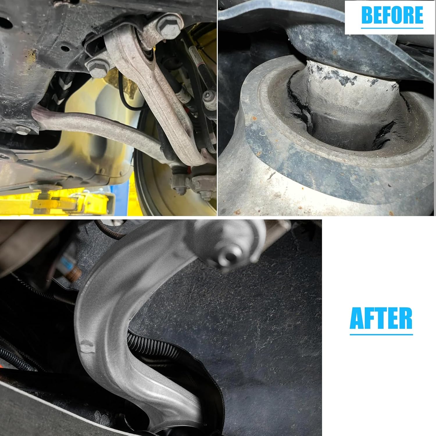 Jaronx Compatible with Tesla Front Lower Control Arm Model 3 2018-2023 Model Y 2020-2023, Left Driver & Right Passenger Side Suspension Control Arm with Ball Joint for Tesla 104435400A 104435600C