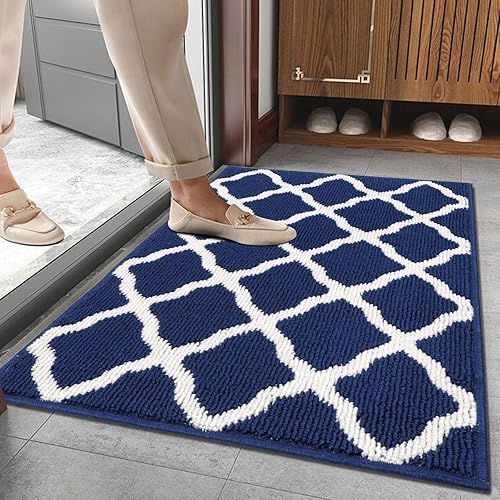 Miniatura 14 de SHACOS Tapetes para puertas de 24 x 36 pulgadas, lavables, antideslizantes, absorbentes de agua, para entrada, entrada, hogar, garaje, cocina