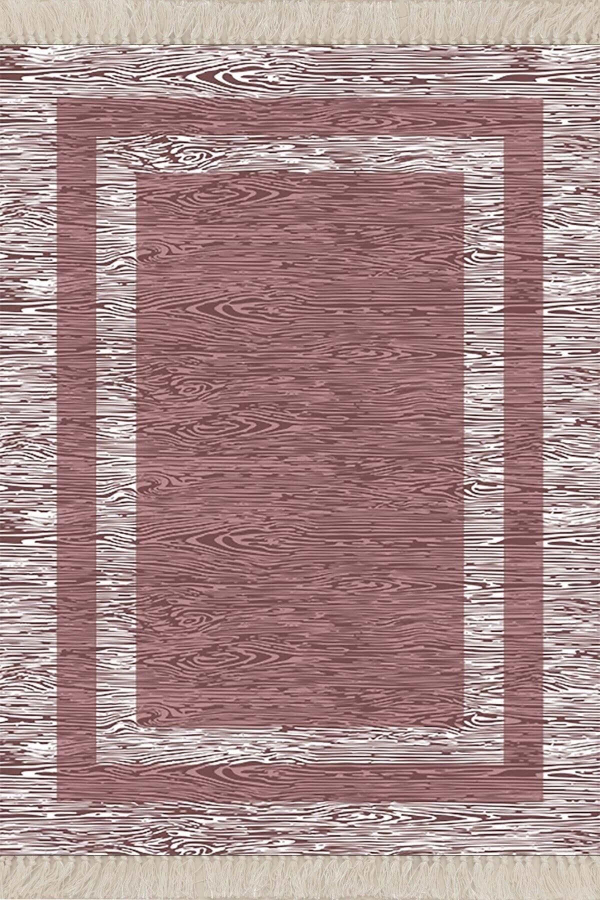 On The Clouds Geometrik Çerçeve Desenli Dijital Baskı Yıkanabilir Kaymaz Taban Modern Salon Halısı ve Yolluk MEG1189, 160 x 350