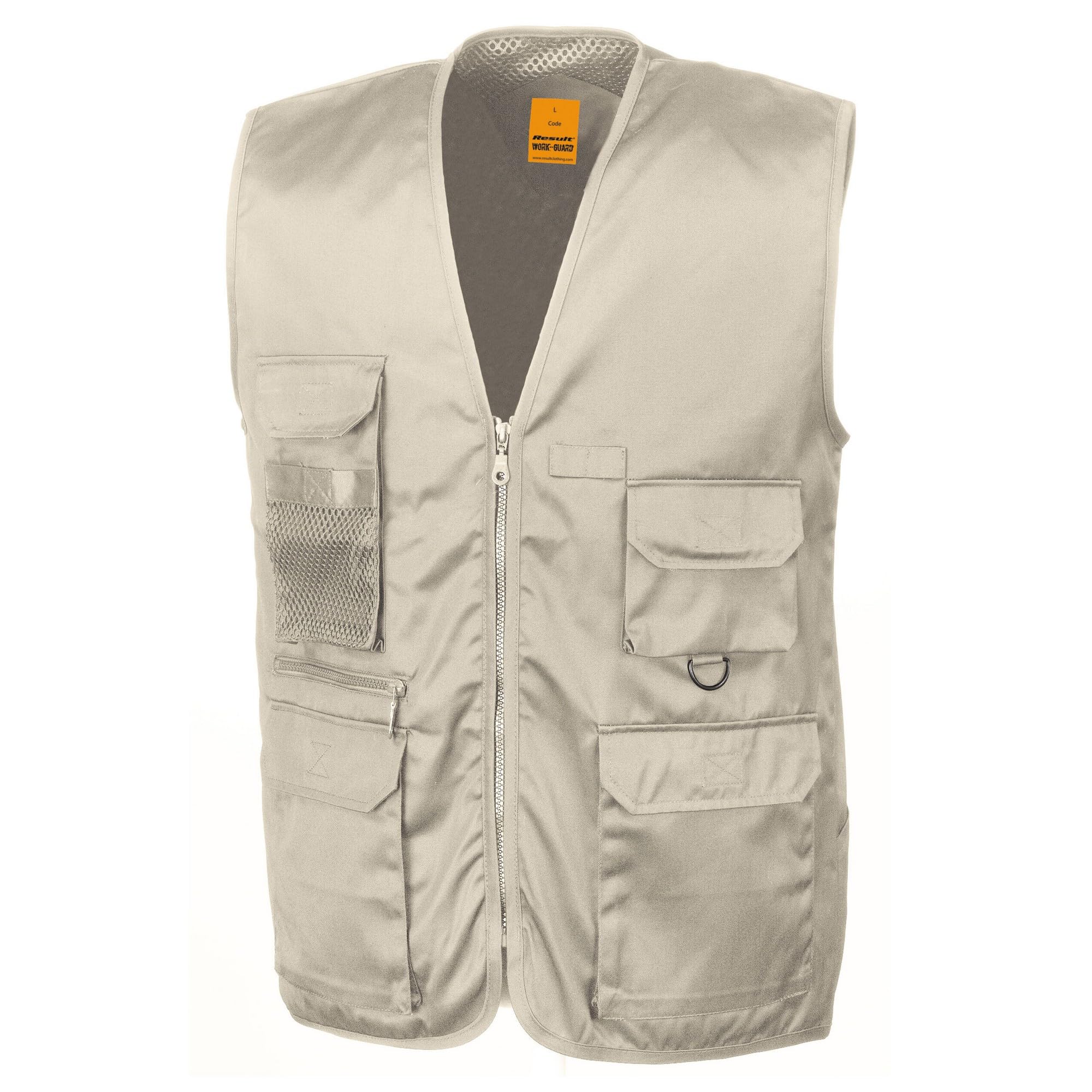 Work-Guard Men's Work-Guard Safari Waistcoat Camel M-image-42