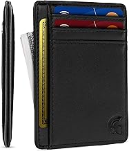 POWR Mens Wallet, Slim Wallet RFID Blocking Minimalist Credit Card Holder, Holds up to 7 Cards and Bank Notes, Ideal for Travel