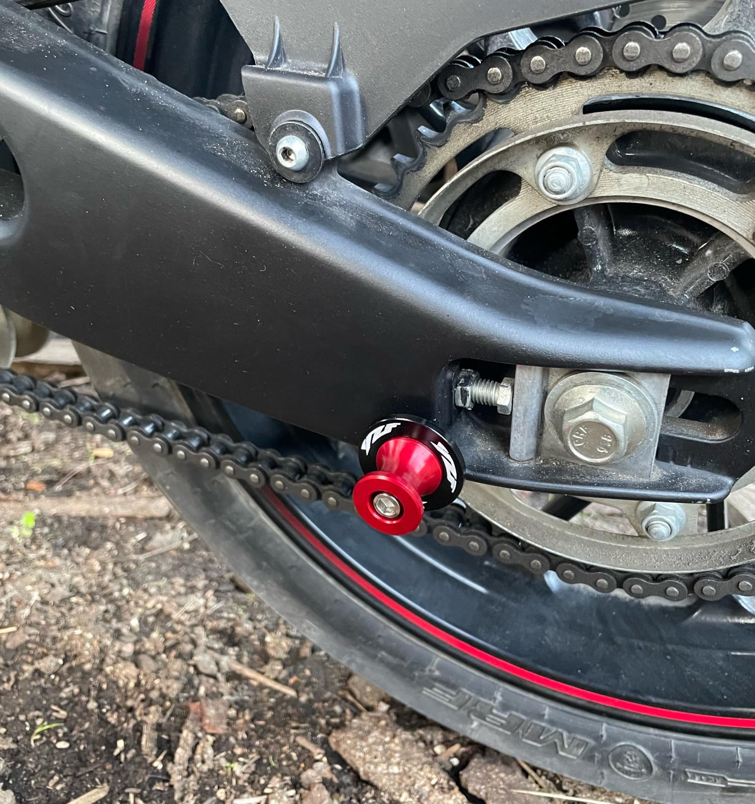 pour Yamaha YZF R125 R1M R1 R6 R7 R9 R25 R3 YZF-R1 YZF-R6 YZF-R7 YZF-R9 Diabolos Moto M6 Accessoires, Support de béquille Bobbins arrière M6 Support de Montage Adaptateur oscillant
