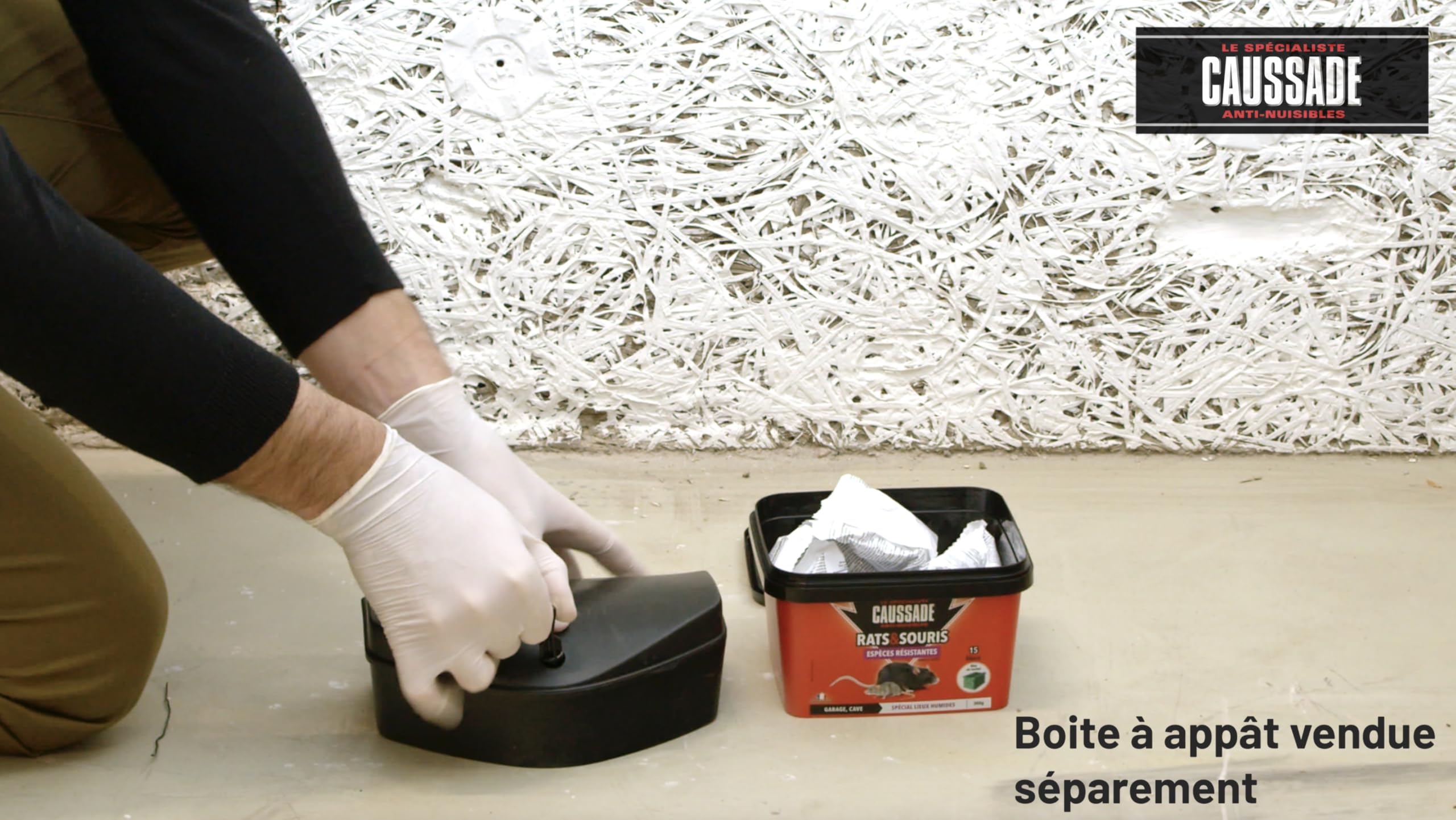 CAUSSADE Anti Rats Souris 15 Appâts Blocs 300g