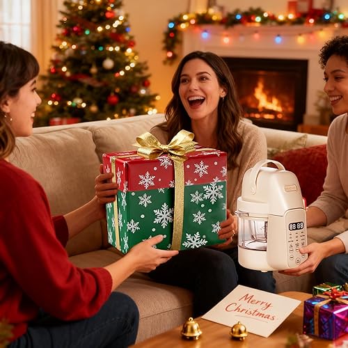 Miniatura 9 de Máquina de alimentos para bebés, procesador de alimentos para bebés de vidrio 9 en 1, licuadora de puré con 6 cuchillas, molienda de cocción en un