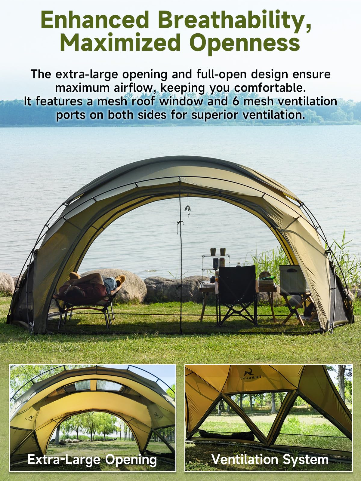 Amazon.com : MC TOMOUNT 2~3 Person Camping Tent with Stove Jack