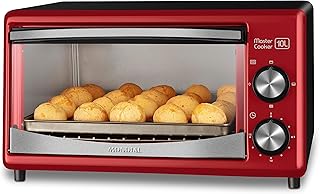 Forno elétrico master cooker 10l mondial vermelho/preto 650w 220v -