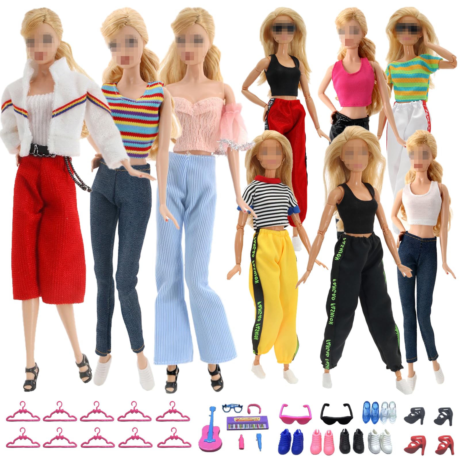 Doll Clothes and Accessories Compatible with Barbie Dolls