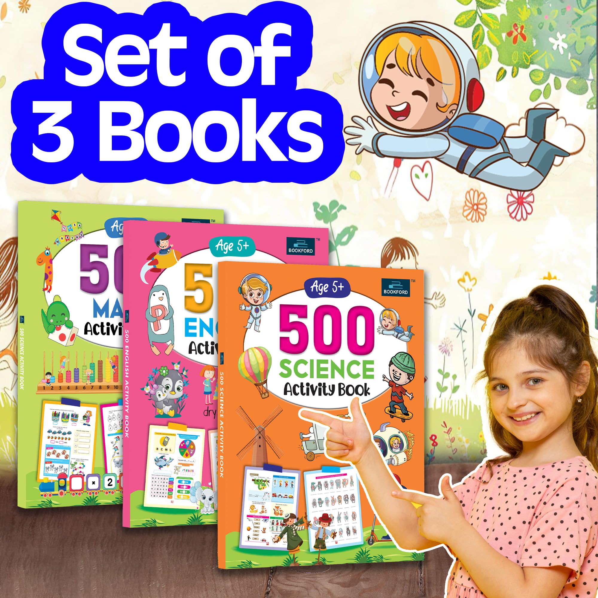 Baby All Science & Maths 20巻セット Buy 500 Science, English and Maths Activity Book (Set of 3) for