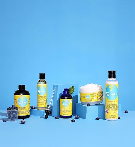 Miniatura 4 de Curls Blueberry Bliss - Acondicionador reparador sin enjuague, 12 onzas, ayuda a reparar daños y prevenir roturas, acondicionador para cabello