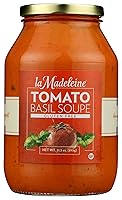 Vista 1 de La Madeleine Sopa de tomate y albahaca, vegano, 31 onzas (paquete de 6)