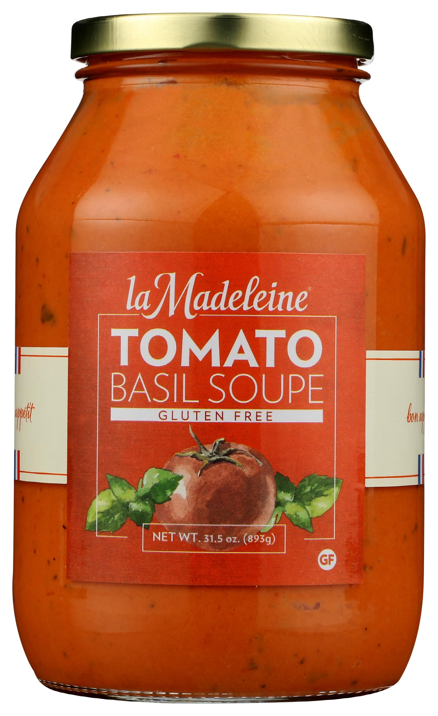 La Madeleine Tomato Basil Soup, Vegan, 31 Ounces (Pack Of 6)