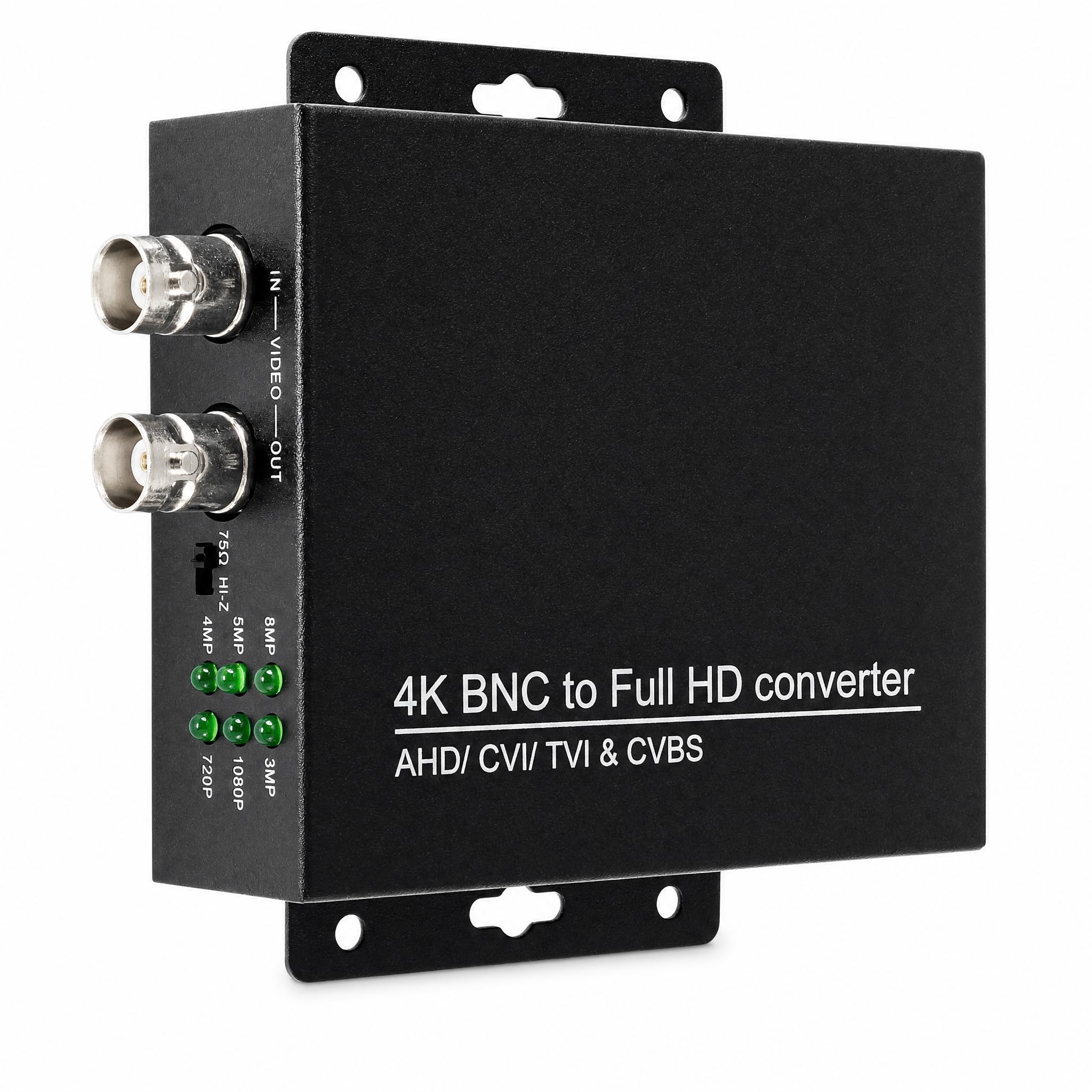 Adaptador convertidor TVI/CVI/AHD a HDMI, Full HD 4K 720P/1080P/3MP/4MP/5MP/8MP BNC a HDMI convertidor de vídeo para monitor HDTV DVR, convierte señal de vídeo TVI CVI AHD CVBS BNC