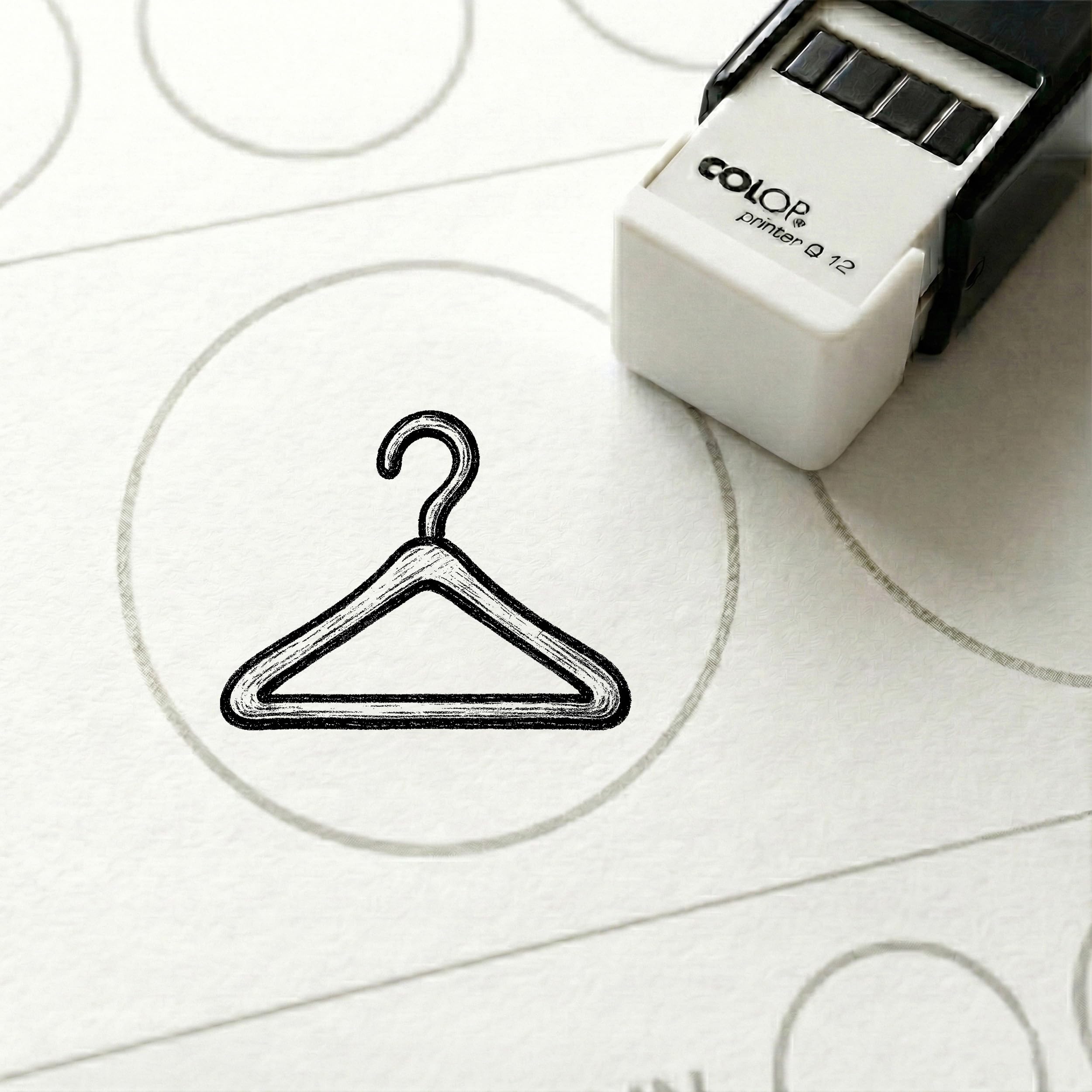 Dekolando Bonus Stamp Hanger 10 x 10 mm - Bonus Card Stamp for Boutique Fashion Store Clothing Store - Stamp Bonus Card Customer Card Stamp Card