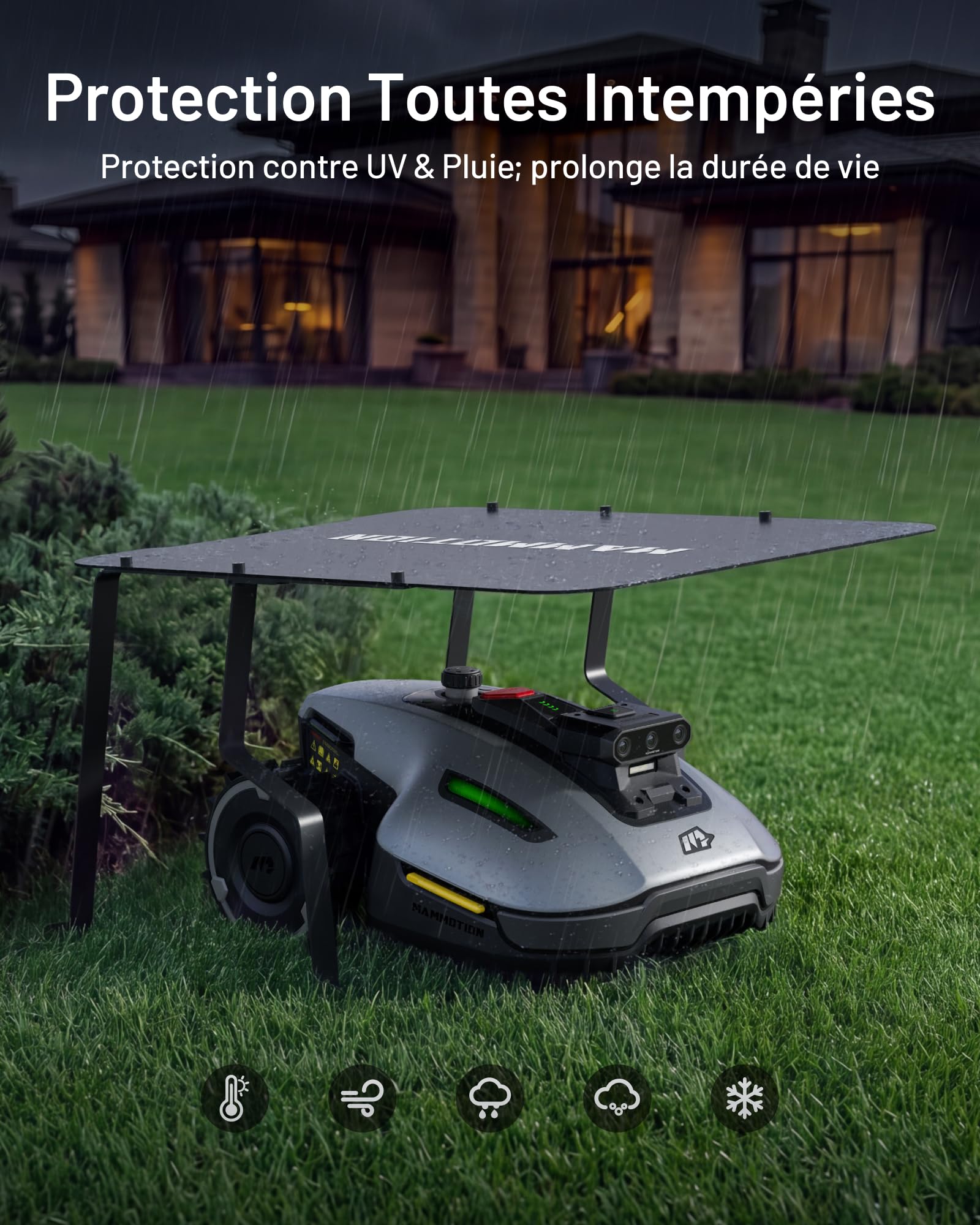 MAMMOTION Mini Garage pour Série LUBA Mini AWD, Série YUKA Mini Robot Tondeuse