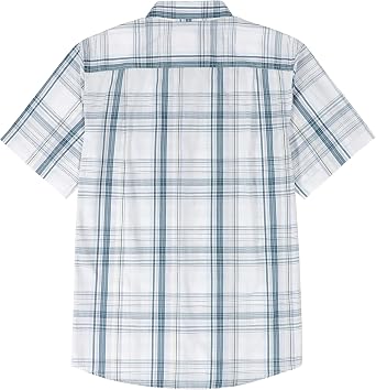 Dubinik Mens Short Sleeve Button Down Shirts Soft Breathable Summer Vintage Regular Fit Lightweight Men's Casual Shirt