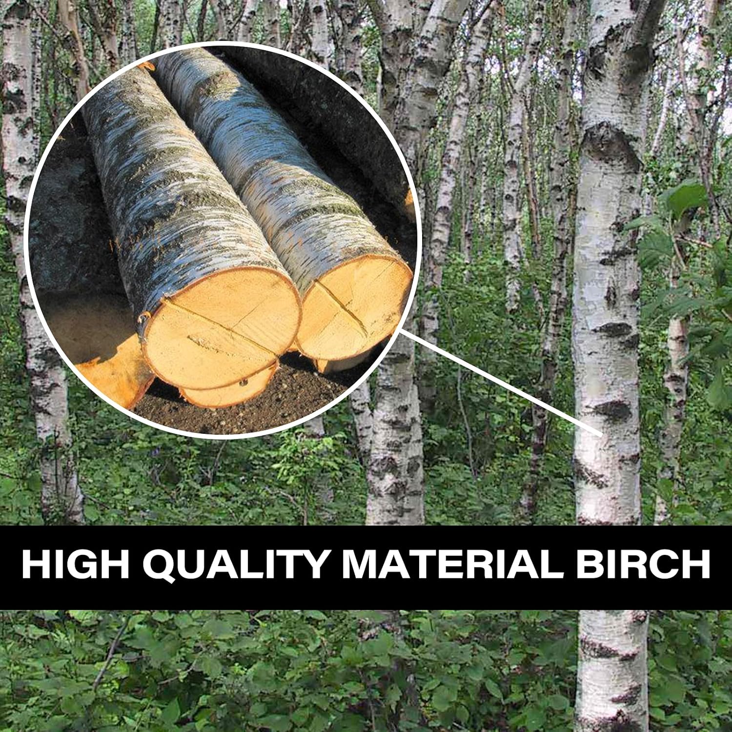 25PCS Wooden Dowel Rods and 25PCS Dowel Caps, 1/4" Diameter x 12" Length Cake Dowel Rods Wooden Lollipops and 1" Diameter with 1/4" Hole Wood Dowel Caps for Crafts and DIYers,Set of 50 - Image 7