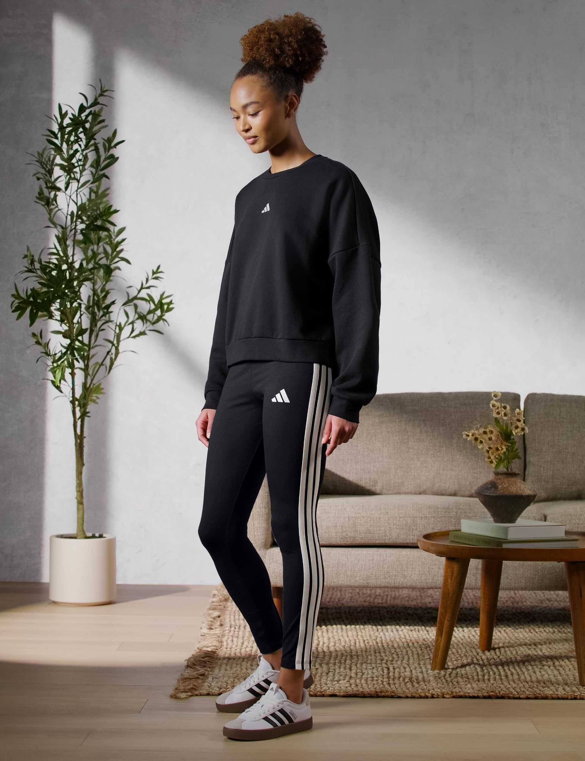 adidas Essentials 3-stripes Cotton Leggings - Leginsy Kobiety
