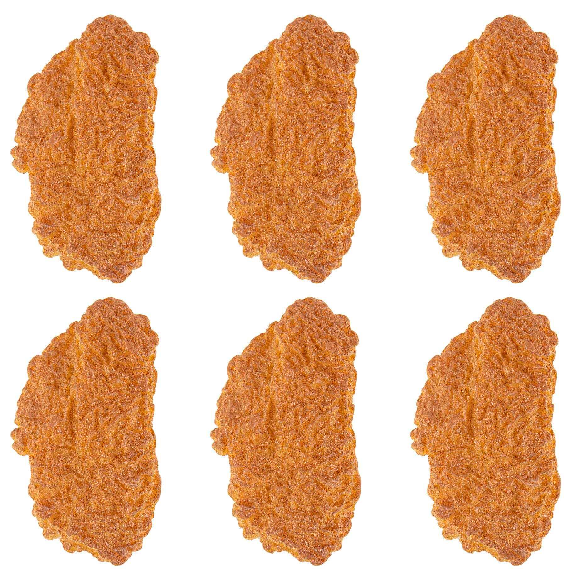 AUEAR, 6 Pack Artificial Fried Chicken Wings Simulated Lifelike Fake Photography Props Home Kitchen Decoration
