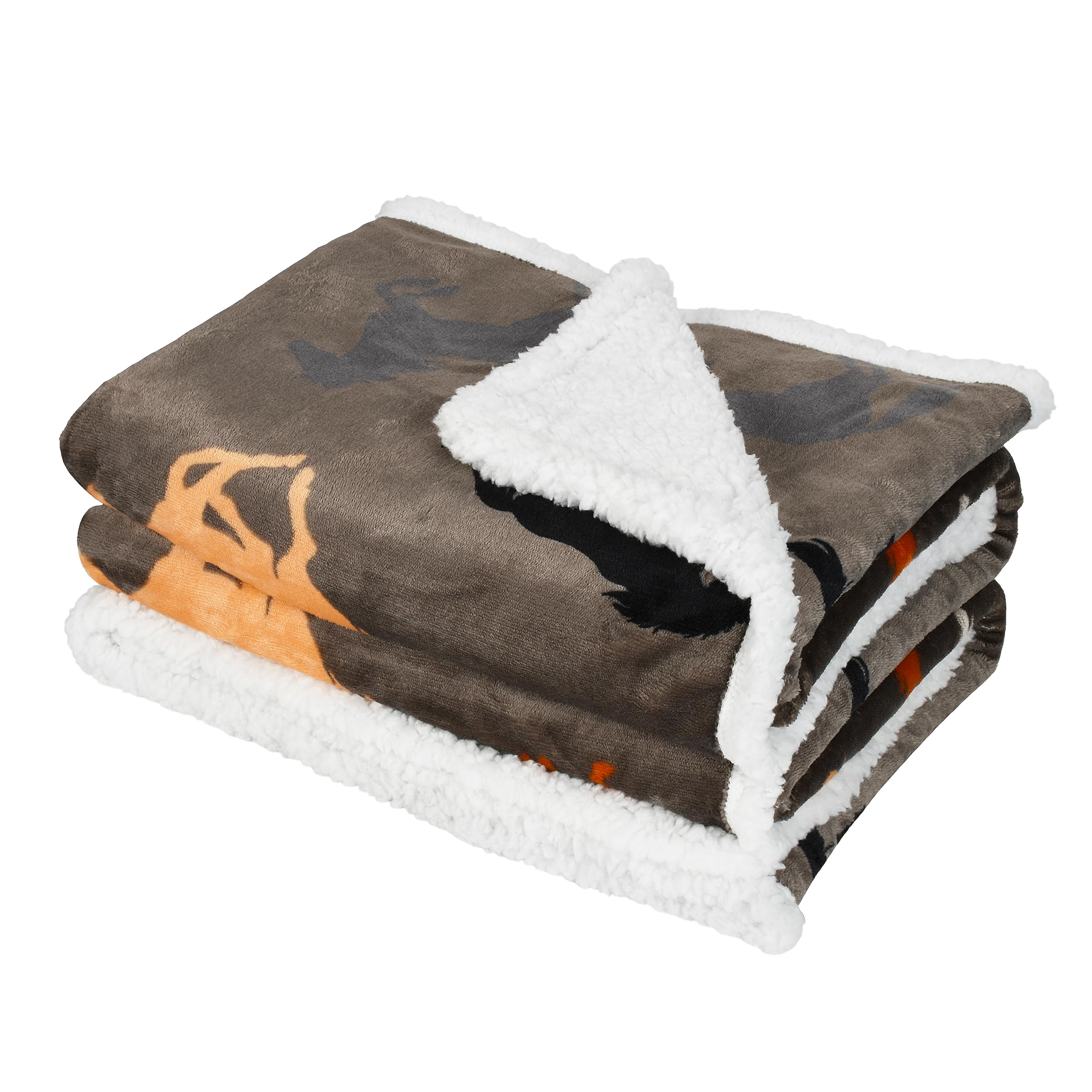 Catalonia Sherpa-Decke – Superweiche Fleece-Plüschdecke, 152x203 Cm, Kuschelig Warm, Beidseitig Nutzbar