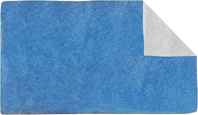 Relaxdays Dunstabzugshaube Filter, 1x2m, Filtervlies universal, Ersatzfilter zuschneidbar, Küche, Polyester, weiß/blau