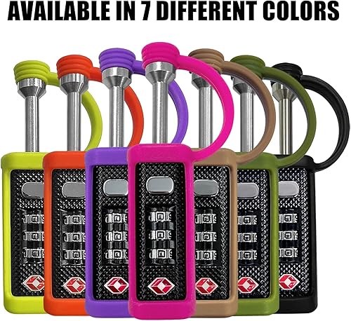 Miniatura 3 de LAFENLIN Gun Case Hard Pistol Cases Lock TSA Approved Firearm Travel Case Locks Gun Carrying Case Lock,Cut-Proof Case Padlocks for Rifles