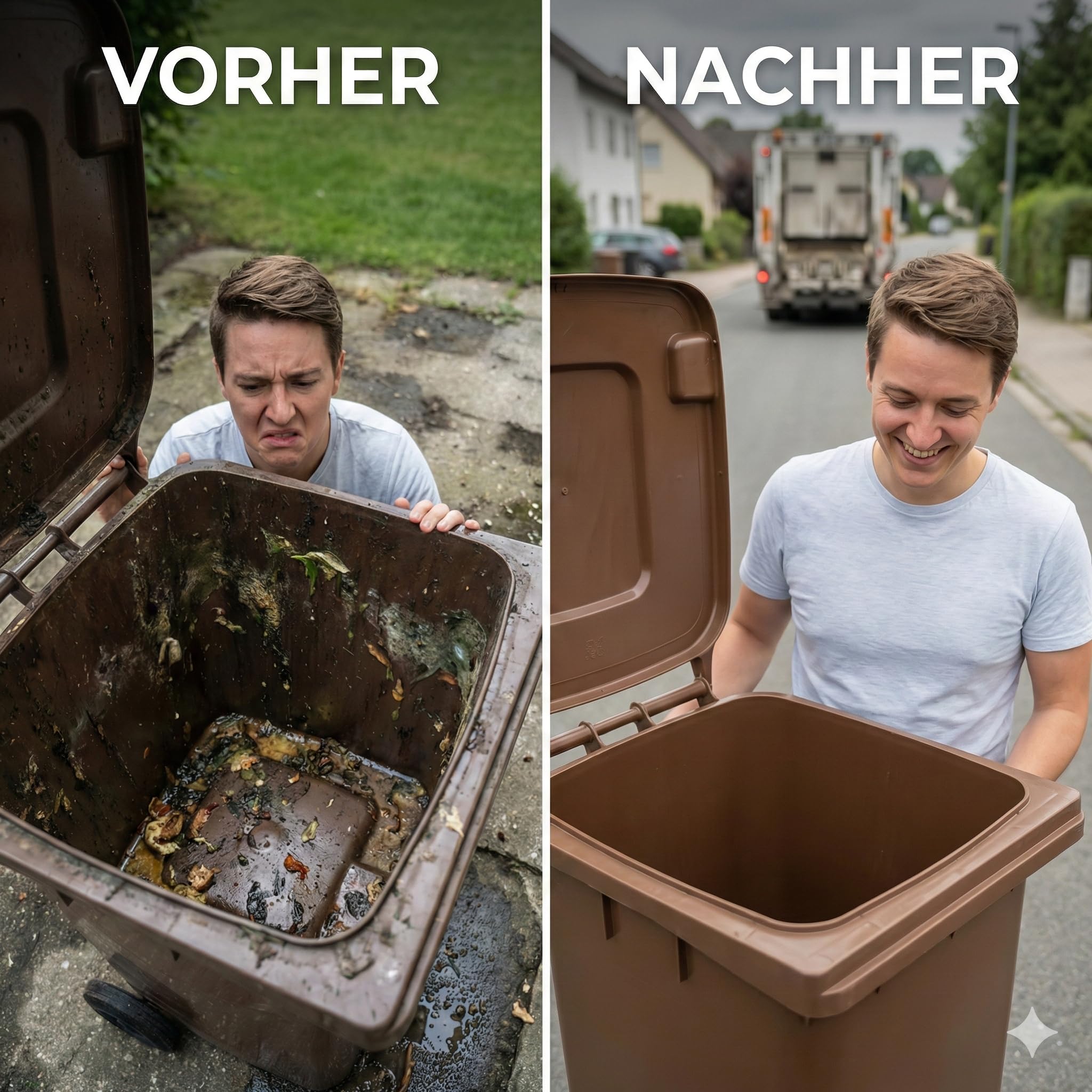BIOGLÜCK® Biomüllsäcke 60L & 80L [25 Stück] | Flexibel anpassbar für 60 und 80 Liter Biotonnen | Extra reißfest & nassfest