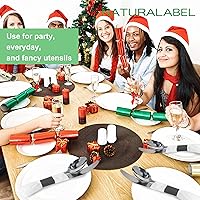 Vista 6 de Servilletero estándar NATURALABEL, anillos de servilleta de papel autoadhesivos 2000 unidades (negro)