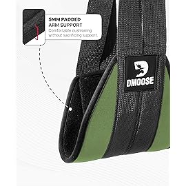 DMoose Fitness Hanging Ab Straps for Pull Up Bar & Core Strength Training - Exercise Straps for Ab Swing & Leg Raises, Hang Bar Strap with 2 Steel Carabiners - Abs Equipment for Home (Military Green)