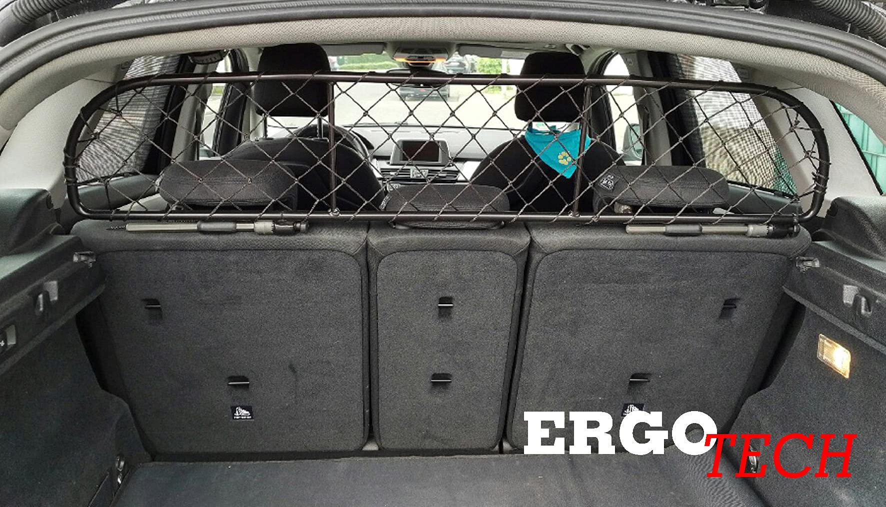 Barriera Divisoria A Rete Per Cani Per Volvo EX-30 2024+, 3 Strati, Con Ganci, Facile Installazione E Tasca Portaoggetti