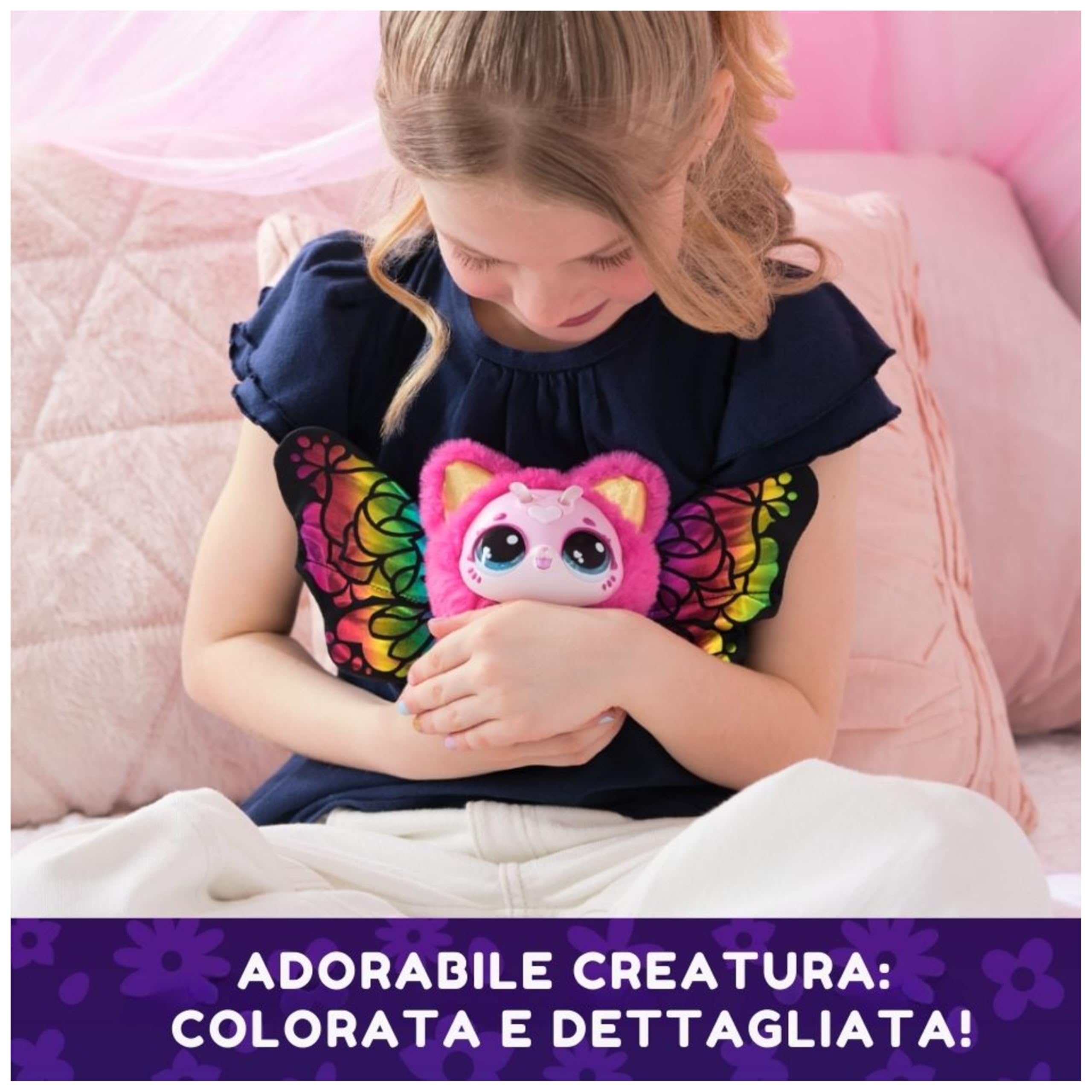 BLOOMABLES, Peluche Interattivo, Fiore che Sboccia e si Trasforma, Trasformazione Ripetibile, Oltre 100 Suoni e Reazioni (Modelli Assortiti) | Giocattolo per Bambine e Bambini dai 4 anni in su