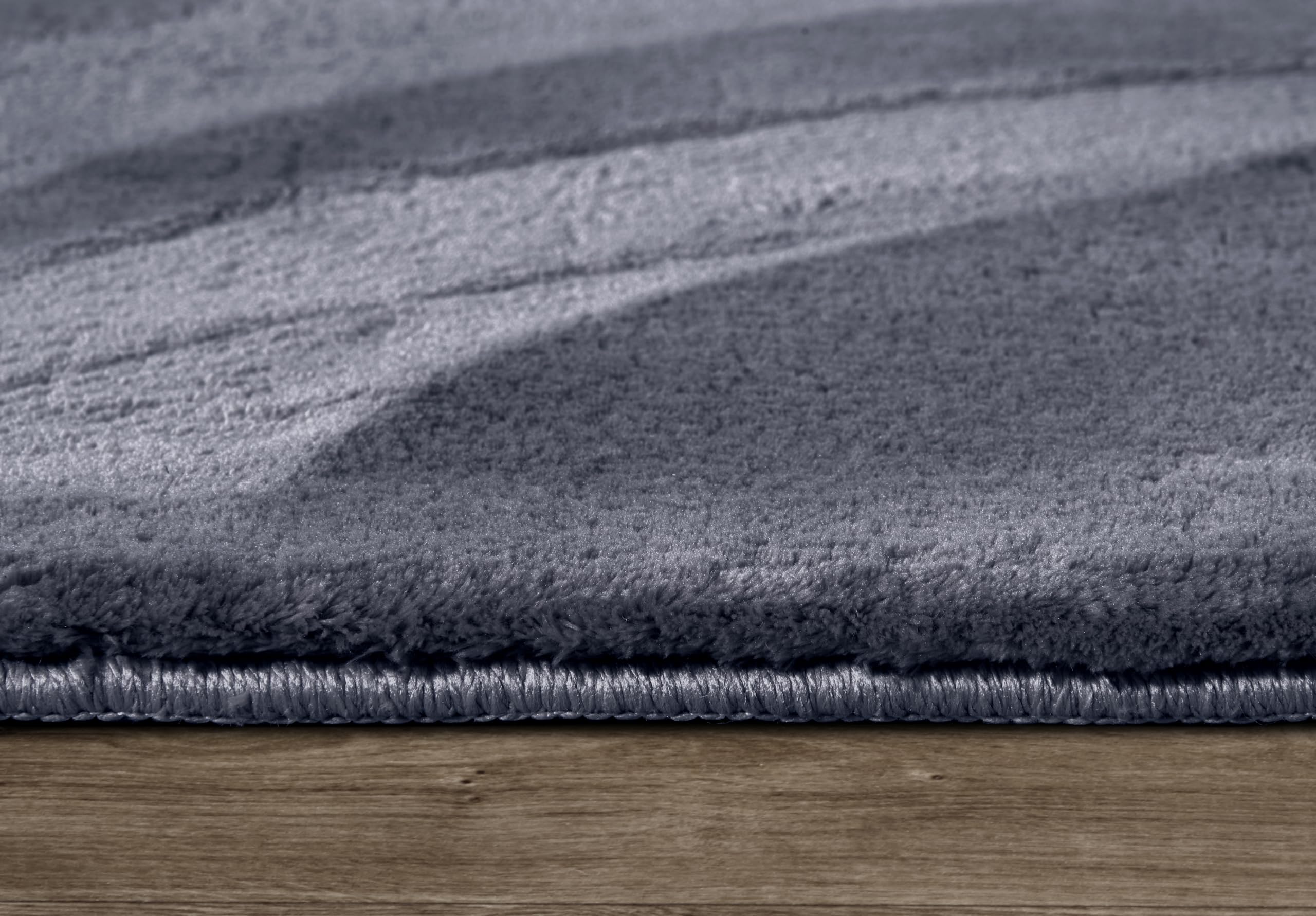 Villeroy & Boch Tapis shaggy Leon - Tapis de salon à poils longs moelleux - Couleur unie douce - Facile d'entretien - Pour salon, salle à manger, chambre à coucher, chambre d'hôtes - Anthracite - 200