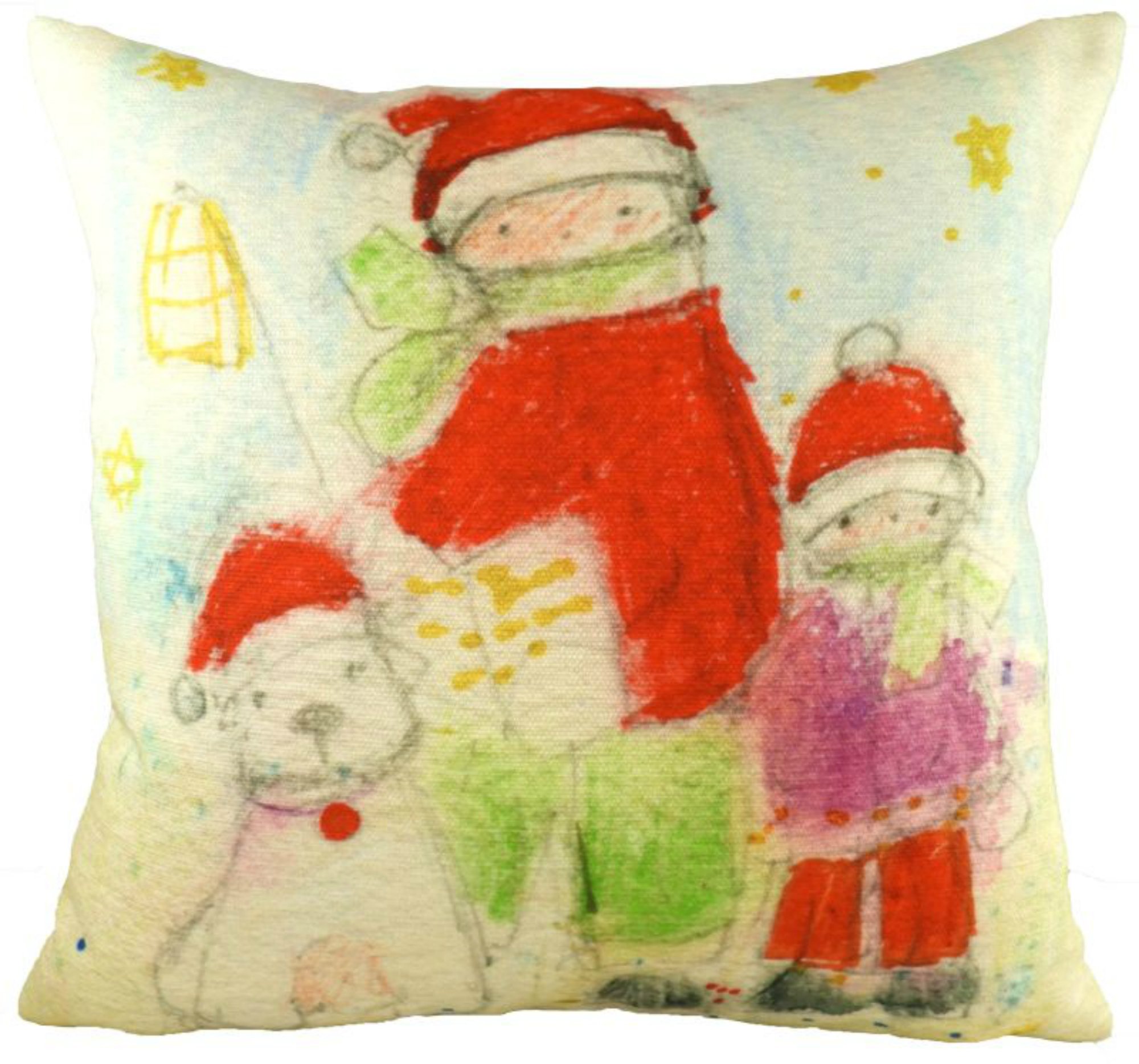Sue Fenlon Carol Singers, complete filled cushion by designer 43cm x 33cm