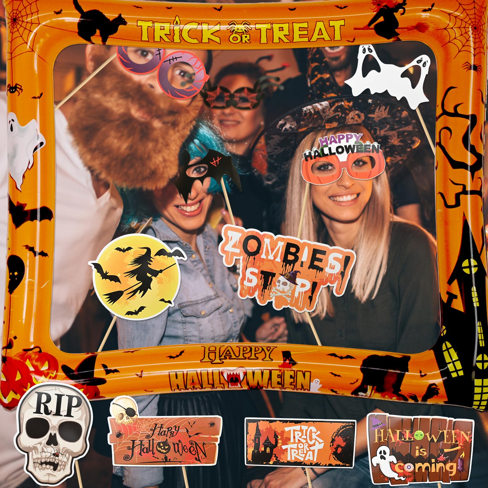HOODANCOS Cadre Photo Gonflable Pour Halloween