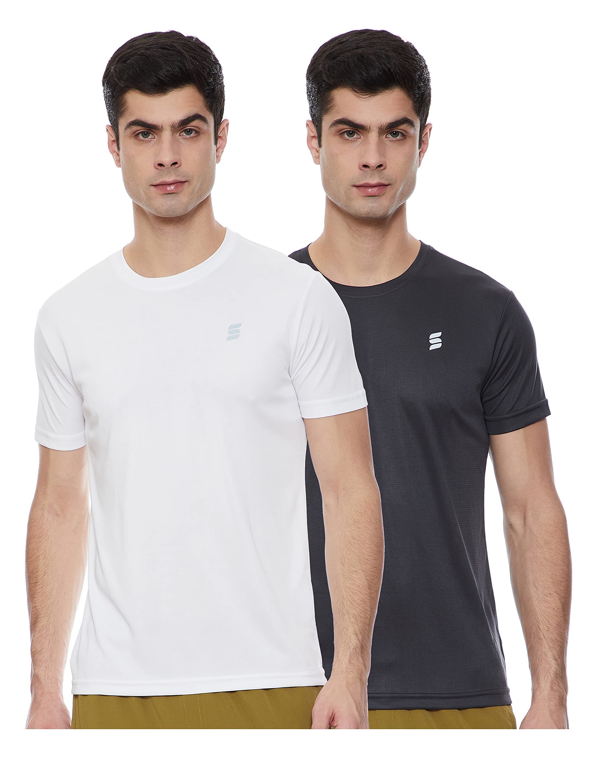 Amazon Brand - Symactive Men's Regular T-Shirts Pack of 2
