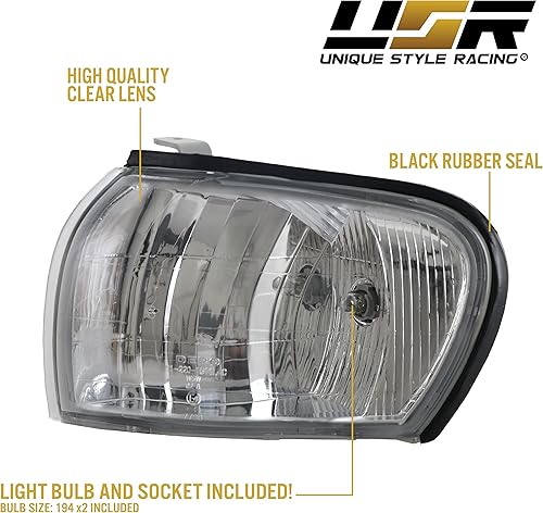 Miniatura 6 de USR DEPO 95-01 Impreza Luces de esquina – Lámparas de señal de giro de estacionamiento de esquina delantera (izquierda + derecha) compatibles