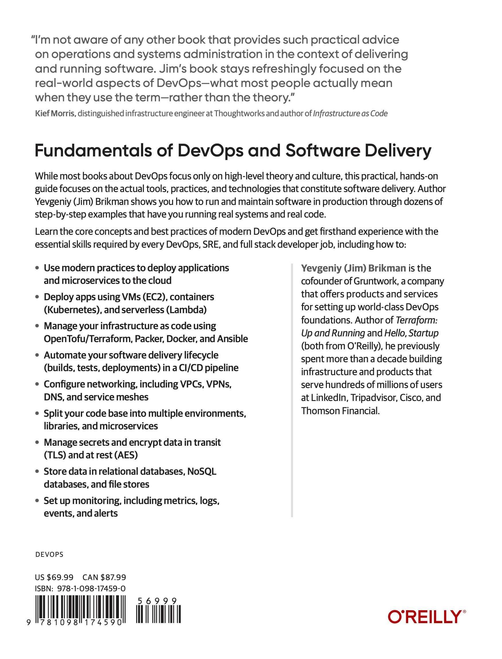Fundamentals of Devops and Software Delivery: A Hands-On Guide to Deploying and Managing Software in Production