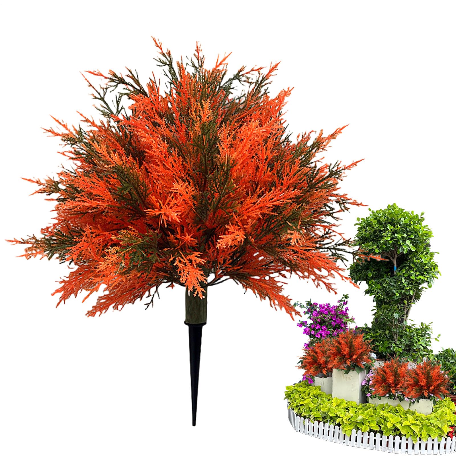 Piante Artificiali Da Esterno Con Paletti Decorazione Giardino Finto Cedro